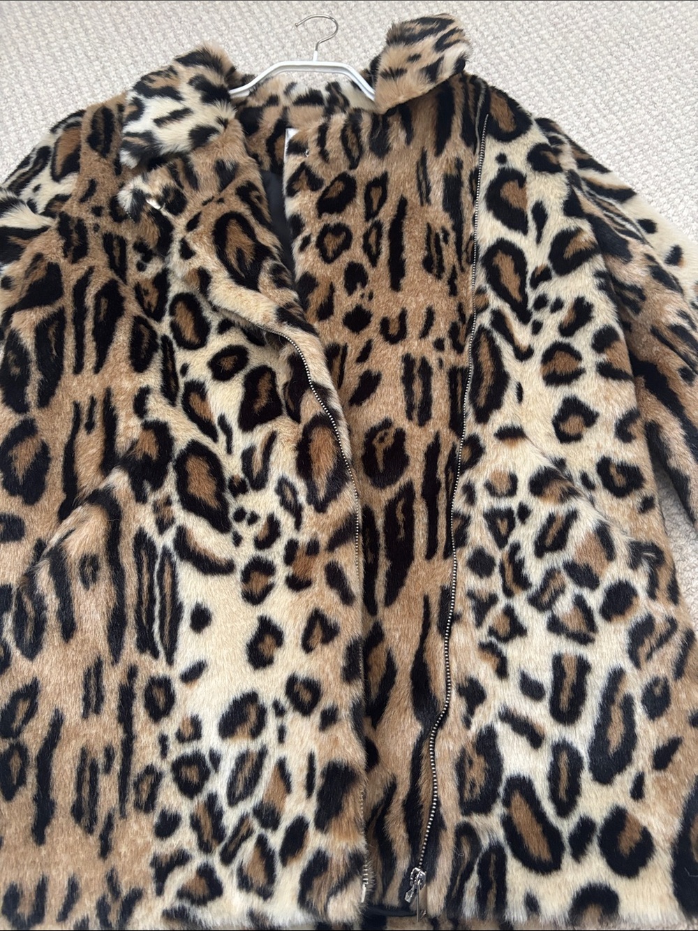 Apparis Leopard Faux Fur Jacket - Brown, Black, Tan - Picture 6 of 8
